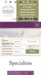 Mobile Screenshot of footdoctorscolorado.com